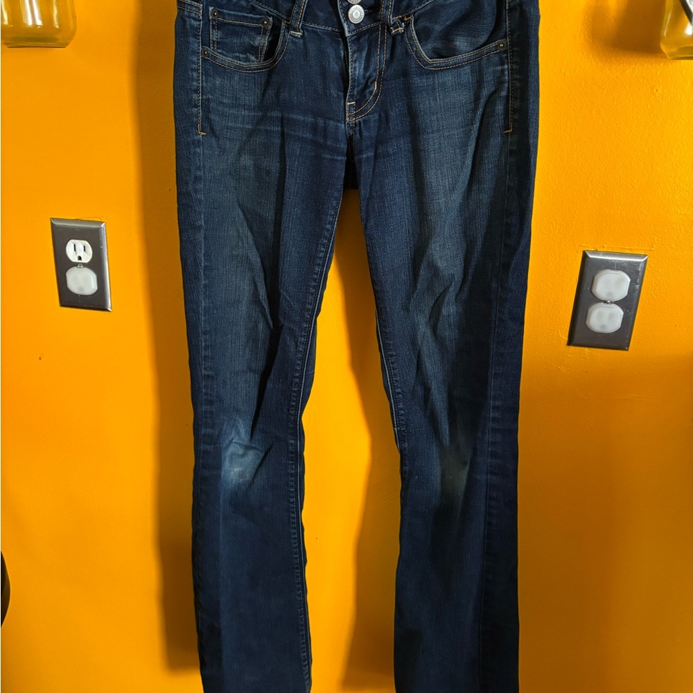 American Eagle Outfitters Blue Straight Leg Jeans Classic Fit